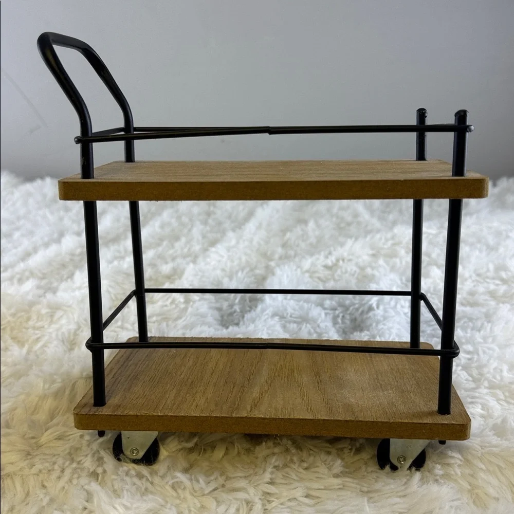 Modern Black and Brown Wall Shelf Set T30